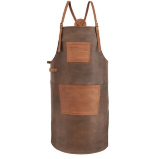 Buffalo Leather Apron with cross back straps 