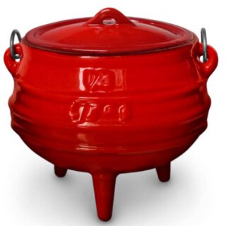 Potjie Nr 1/4 Rot emailliert