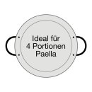 Paella-Pfanne Stahl poliert Ø 30 cm